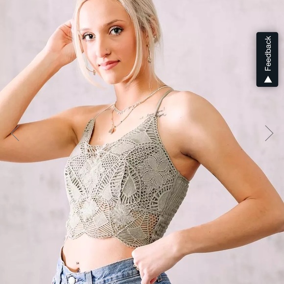 Tops - Willow & Root Lace Bralette - Large